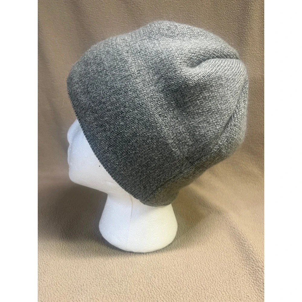 The North Face Grey Wool Blend Fleece‎ Lined Beanie Hat Unisex One Size NF0A3FJW